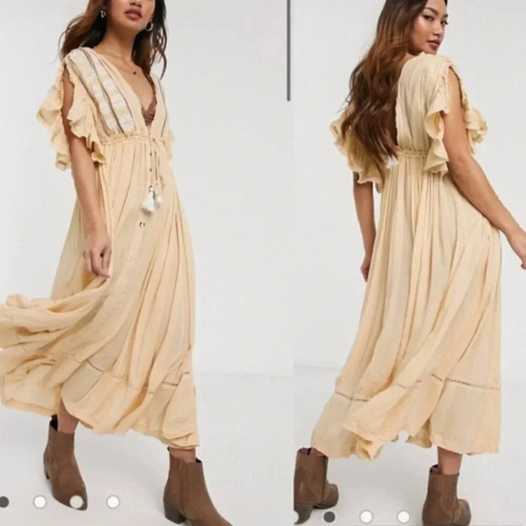 Free People Will Wait For You Midi Dress